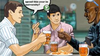 Transei com uma garota que está na faculdade