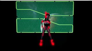 3D cute Asian slut shaking her big boobs dance for you