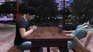 Vlogger Films Herself Getting Fucked By Her Boyfriend In Public - sims 4 - 3D animation