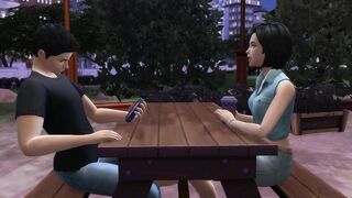 Vlogger Films Herself Getting Fucked By Her Boyfriend In Public - sims 4 - 3D animation