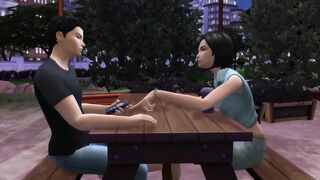 Vlogger Films Herself Getting Fucked By Her Boyfriend In Public - sims 4 - 3D animation