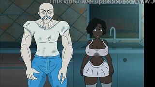 White big uglybastard rough fuck Ebony girl dirty talk adult cartoon interracial