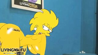 ADULT LISA SIMPSON PRESIDENT - 2D Cartoon Real Waifu #1 DOGGYSTYLE Big ANIMATION Ass Booty Cosplay