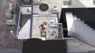 Sims 4 - Big Brother Wicked Edition Ep21: 3 Sims can almost Fit in a Shower