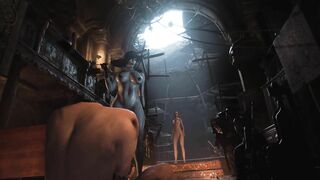 Resident Evil 8 - Nude Lady Dimitrescu Resident Evil Village: Tall Vampire Lady - behind Scenes