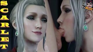 FINAL FANTASY BLOWJOB Cum Swallow, Scarlet Finishes Fellatio Cartoon Blowjobs 3D POV Oralsex Cumshot
