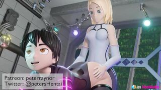 Futa vs Male Cumming (loop with ASMR Sound) 3d Animation Hentai Anime Blender Sfm Futanari Girl