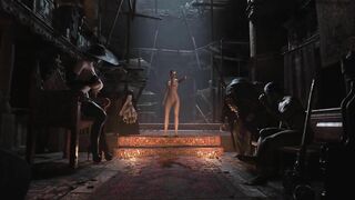Resident Evil 8 - Nude Lady Dimitrescu Resident Evil Village: NEW Pubic Hair BDSM - White Skin