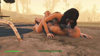 Half-zombie, Half-man Fucks Hot Alice in the Ass | PC Game, Fallout 4