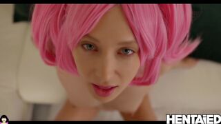 HENTAIED - Cute Loves to Fuck & Squirt Intensively by Talia Mint