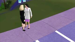 Lesbian Sex with a Doctor at the Reception | Cartoon Porn Games