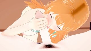One Piece - Part 11 - Nami Giving Blowjob POV - Hentai Uncensored by HentaiSexScenes