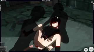 3D HENTAI Group Sex in the Basement with Ruby Rose