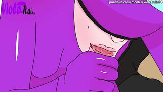 Among us Hentai Porn UNCENSORED Purple Eating Black Dick