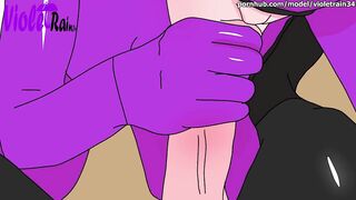 Among us Hentai Porn UNCENSORED Purple Eating Black Dick