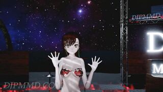 MMD R18 Misaka Ver5.6 - twice - I can't Stop me Beach Stage 1296