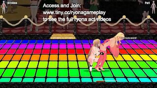 Cute ladies having lesbian sex in Princess of the ring 2 erotic hentai game