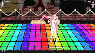 Cute ladies having lesbian sex in Princess of the ring 2 erotic hentai game