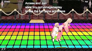 Cute ladies having lesbian sex in Princess of the ring 2 erotic hentai game