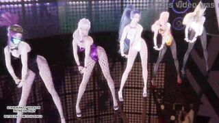 [MMD] EXID - Up & Down Ahri Akali Kaisa Evelynn Seraphine Hot Kpop Dance League Of Legends Hentai