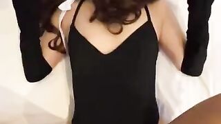 【個人撮影】バニーガールコスのセフレにダブルピースをさせて激ピス！中出しセックス