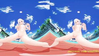 VR180 mmd Gura nude Dance 3d hololive Hentai