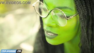 Kenna James Fingers and Fucks Ana Foxxx Until She Cums - Wicked Porn Cosplay Parody