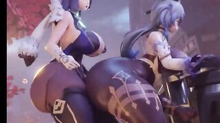 genshin impact futanari fuck on public hentai animated futa 60fps