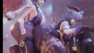 genshin impact futanari fuck on public hentai animated futa 60fps