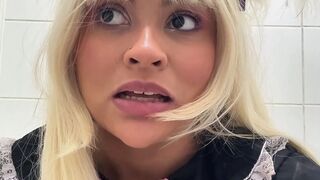 Public Toilet Farts at Cosplay Con - Gassy BBW in Cosplay