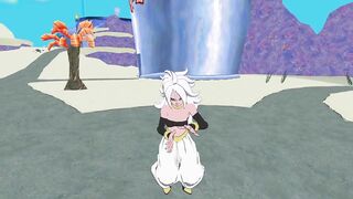 Dragon Ball z Android 21 doing Song instead
