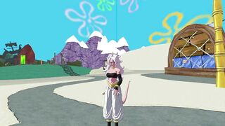 Dragon Ball z Android 21 doing Song instead