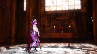 Mmd Genshin Impact Rosaria Big Tits and Hot and Sexy with Wonderful Job inside the Cathedral Sloppy