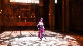 Mmd Genshin Impact Rosaria Big Tits and Hot and Sexy with Wonderful Job inside the Cathedral Sloppy