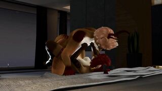 Otter Pair Fucking in every Corner of the House - second Life Yiff