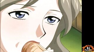 HENTAI BLOWJOB MILF CUM TITS Animated Big Tits; our Hero got Sucked Cumshot Anime Cartoon POV BJ