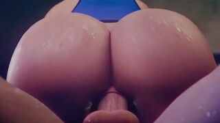 【MMD R-18 SEX DANCE】HOT GYM FUCKED SWEET BIG ASS ホット臀部 [MMD]