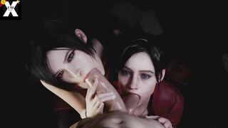 [RFF#98] RESIDENT EVIL - ADA AND CLAIRE BLOWJOB