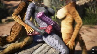 Busty Furry FUTANARI Girls Likes Big Monster Cock 3D Porn Game RPG Carnal Instinct