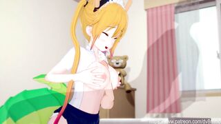 Miss Kobayashi's Maid Dragon - Tohru 3D Hentai