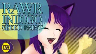 |OC| RAWR Indigo [speed Paint]