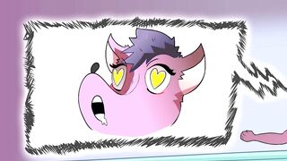 Furry NSFW Cartoon Animation Hentai 2D Dildo Huge Riding