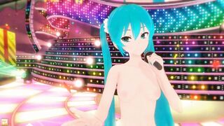 (3D Hentai) Hatsune Miku Sings and Dance Naked (はつね ミク、, 初音 ミク, Vocaloid)