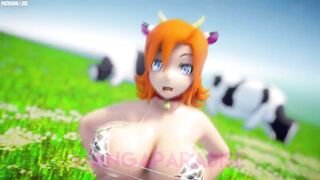 Dancing Cow Girl with Huge Tits (HD/FPS60)