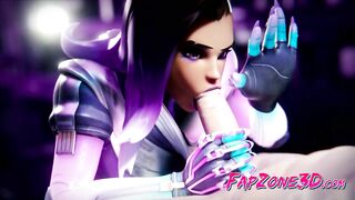 Overwatch Animated Sweet Sombra Gets a Nice Pounding from behind