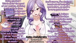 Hentai caption Audio - Semen Donation - Mommy Milks your Cock - Lady Aurality GWA Erotic Audio