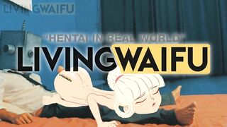 21 YEARS REAL Anime Waifu in Hentai Cosplay : MARIO ´s PEACH Shaking Japanese PRINCESS Animation Ass