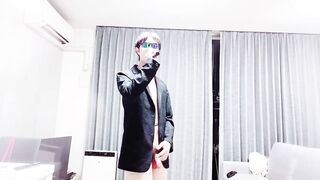 【個人撮影】全裸カラオケ② 　日本人変態素人大学生が歌う、EXILE 【ふたつの唇】　（ちんザイル）　ちんこ