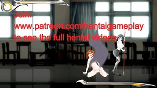 Pretty girl hentai having sex with monsters men and girls in Schoolground fantasy act ryona sex game