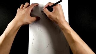 Pencil Sketch Porn Star(Big Breasts)